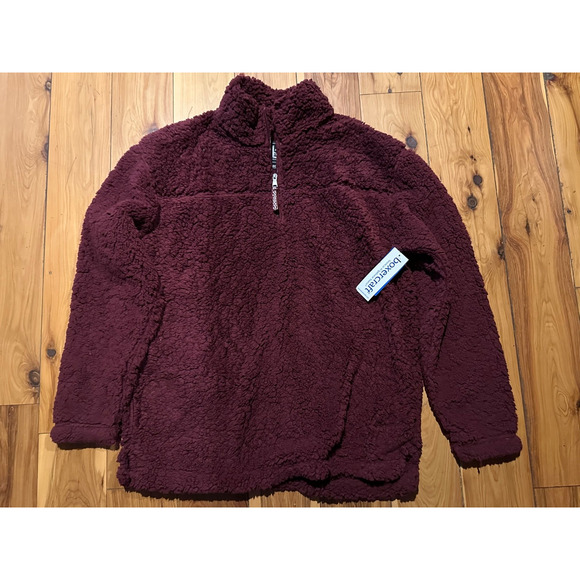 Boxercraft Sherpa Fleece Size 2XL, Quarter-Zip Jacket - Burgundy - New - Picture 1 of 4